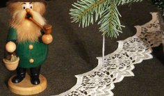 Weihnachtlich Dekorieren mit Spitze