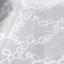 Bio-Voile aus Baumwolle mit Stickerei Design 69732 - weiß 