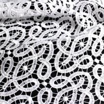 Guipure-Allover aus BIO-Baumwolle Design 69584 - weiß 