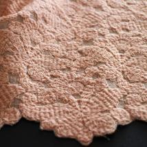 Bio-Kattun aus Baumwolle mit Stickerei - Design 69844 - melon 