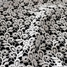 Guipure-Allover aus BIO-Baumwolle Design 69390 - weiß 