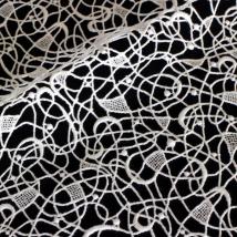 Guipure-Allover aus BIO-Baumwolle Design 69322 - weiß <120m Abnahme ORGANIC