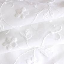 Bio-Voile aus Baumwolle mit Stickerei Design 69808 - weiß <120m Abnahme ORGANIC