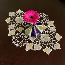 Design Salzburg - Untersetzer Guipure-Spitze - 24 x 34 cm 