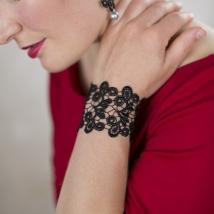 Breites Armband Viviana - Schwarz 