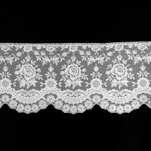 Tüll-Borte B32 in Weiß, Breite 11 cm 