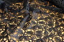 Spitzen-Allover A10 in Schwarz, 65 cm breit 