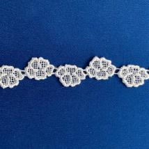 schmale Spitzen-Borte D03 in Creme, 1,5 cm breit 