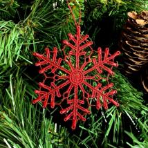 Schneekristall B - weinrot 