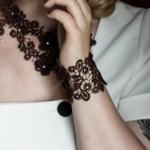 Breites Armband Viviana - Mokka 