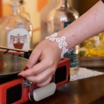 Schmales Armband Viviana - Creme 