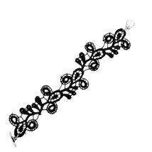 Schmales Armband Viviana - Schwarz 