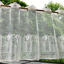 Bauhaus Gardine Weimar | Florentiner 69960 | Höhe 40 cm | Creme 