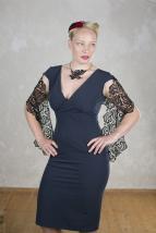 Schal Emilia - in Schwarz oder Creme Schwarz