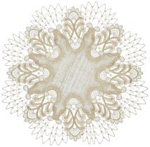 Tischdecke Design Oslo - 36 cm rund Vogtlandleinen L