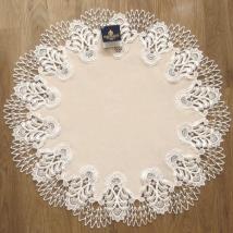 Tischdecke Design Oslo - 42 cm rund Satin S