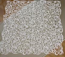 Tischdecke Graz klein | 30x30 cm Creme