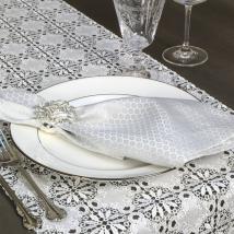 Tischläufer Pillnitz | Breite 48 cm | versch. Längen 102 cm Creme