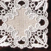 Tischdecke Pillnitz klein | 23 x 23 cm Creme & Beige