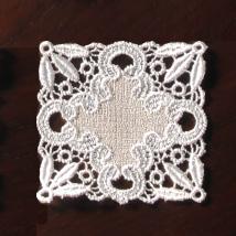 Untersetzer Pillnitz | 8 x 8 cm Creme & Beige