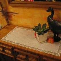 Design Luzern - 32 x 48 cm eckig Beige | Acrylleinen AL