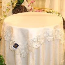 Design Heidelberg - 85 x 85 cm eckig Champagner und Beige | Jacquard M