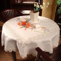 Design Heidelberg - 78 x 78 cm eckig Champagner und Lachs | Satin S