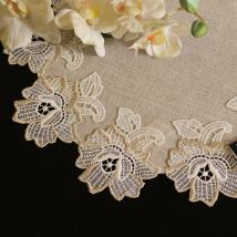 Design Heidelberg - 52 cm rund Champagner und Lachs | Satin S