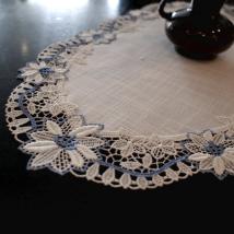 Design Paris - blau - 30 x 59 cm oval 