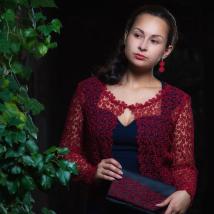 Bolero Viviana - weinrot 