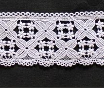 Borte aus Bio-Baumwolle Design 84450 - weiss 