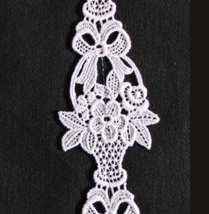 Borte aus Bio-Baumwolle Design 84950 - weiss 