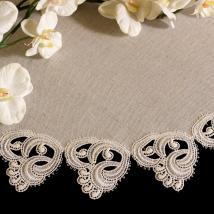 Design Genf - 57 cm rund Vogtlandleinen L