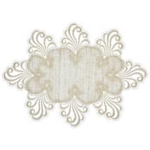 Design Nizza - 25 x 35 cm oval Vogtlandleinen L