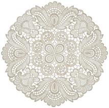 Design Plauen - 30 cm rund Weiß