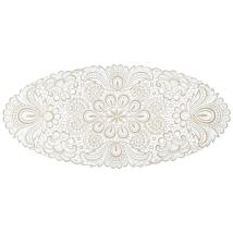 Design Plauen - 30 x 60 cm oval Weiß