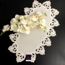 Design Genf - 31 x 54 cm oval Vogtlandleinen L