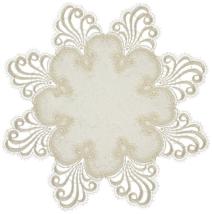 Design Nizza - 32 cm rund Damast E