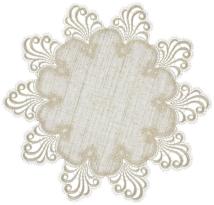 Design Nizza - 36 cm rund Vogtlandleinen L