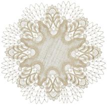 Tischdecke Design Oslo - 36 cm rund Jacquard M