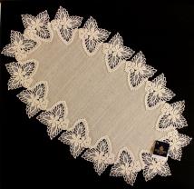 Design Aachen - 36 x 63 cm oval Vogtlandleinen L