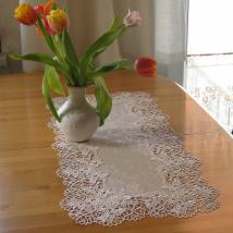 Tischläufer Design Madrid - 37 x 86 cm eckig Damast E