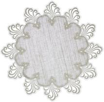 Design Nizza - 40 cm rund Vogtlandleinen L