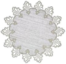 Design Nizza - 45 cm rund Vogtlandleinen L