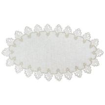 Design Nizza - 50 x 100 cm oval Vogtlandleinen L