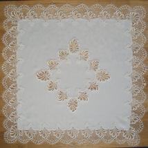 Design Nizza - 90 x 90 cm eckig mit Mitte - breite Spitze 