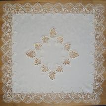 Design Nizza 80 x 80 cm m. Mitte & br. Spitze 