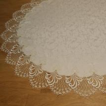 Design Nizza - 90 cm rund Damast E