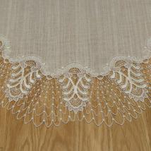 Tischdecke Design Oslo - 75 cm rund Vogtlandleinen L