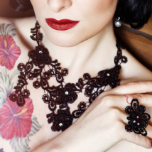 Collier Viviana - Schwarz 